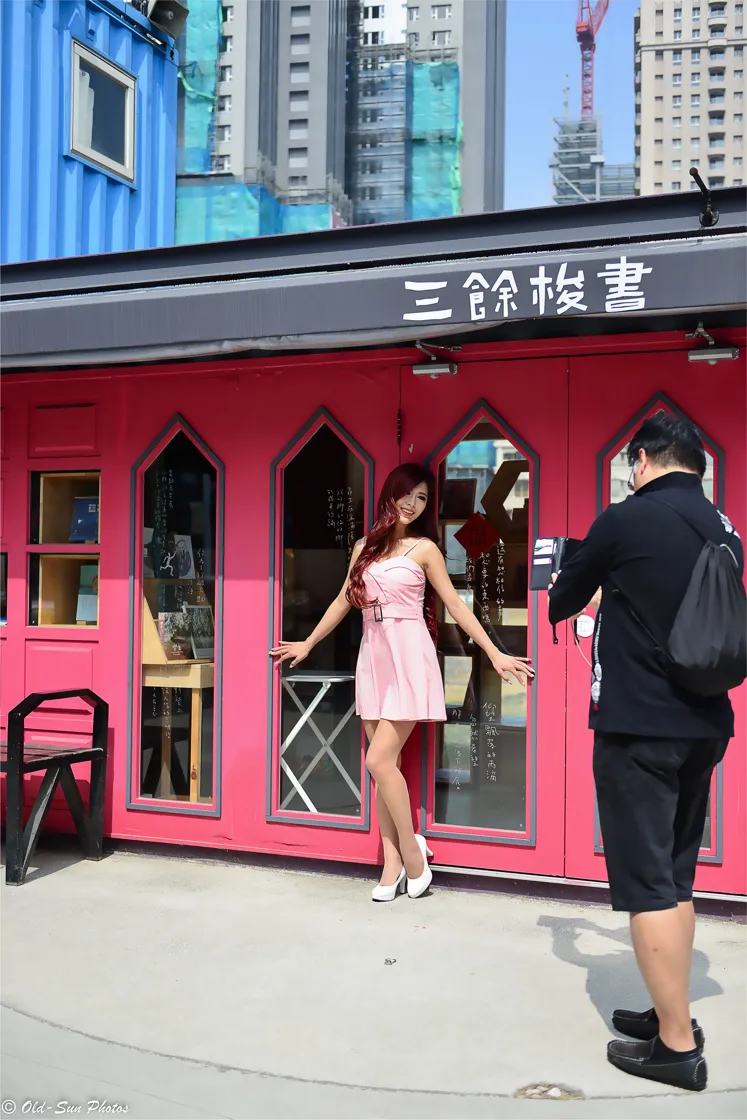 [Mzsock] NO.155 Gao Xuan pink dress, short skirt, stockings, high heels and beautiful legs street photography#[82P]-39